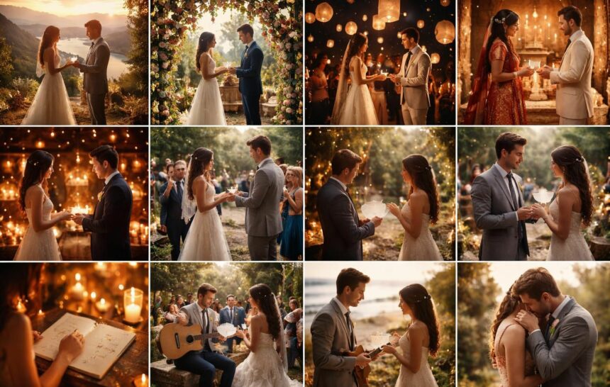 10 exemples de vœux originaux pour un mariage qui impressionneront vos invités découvrez 10 exemples de vœux de mariage originaux qui sauront toucher le cœur de vos invités et rendre votre cérémonie inoubliable.