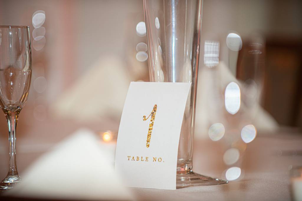 Marque place table de mariage