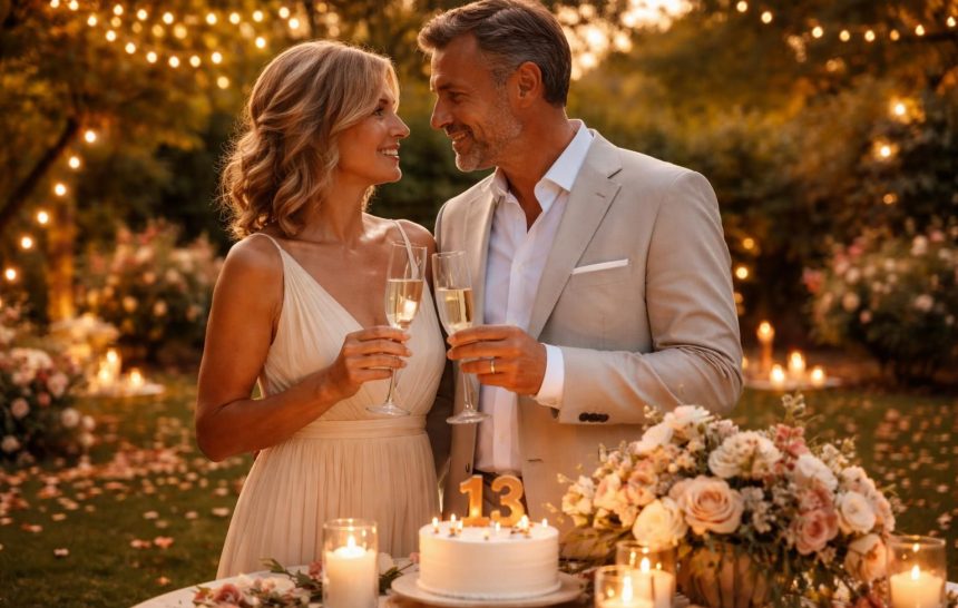 Anniversaire de mariage : 13 ans d'union célébrez 13 ans d'union avec des idées, conseils et inspirations pour un anniversaire de mariage mémorable.