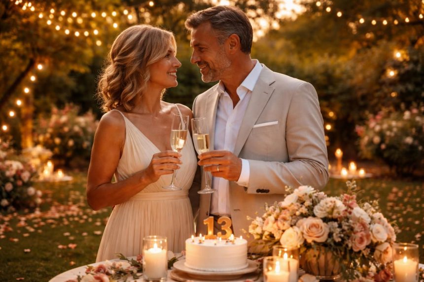 Anniversaire de mariage : 13 ans d'union célébrez 13 ans d'union avec des idées, conseils et inspirations pour un anniversaire de mariage mémorable.