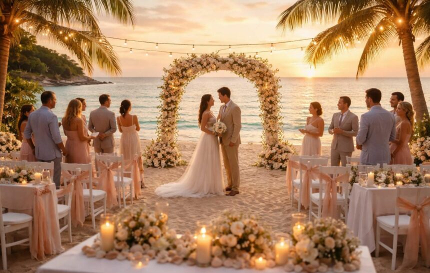 Astuces pour organiser un mariage parfait à la plage découvrez nos astuces indispensables pour organiser un mariage parfait à la plage, alliant charme, simplicité et élégance pour un jour inoubliable.