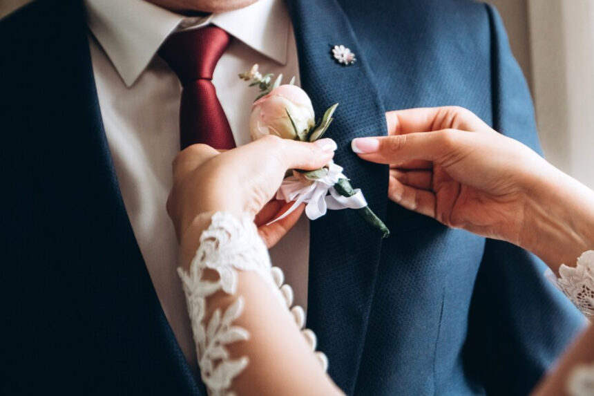 Boutonnière mariage