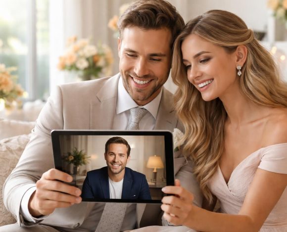 Cadeau de mariage : demande personnalisée à une célébrité en vidéo offrez un cadeau de mariage unique avec une demande personnalisée en vidéo réalisée par une célébrité. une surprise inoubliable pour les jeunes mariés.