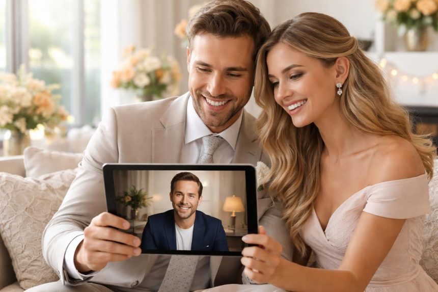 Cadeau de mariage : demande personnalisée à une célébrité en vidéo offrez un cadeau de mariage unique avec une demande personnalisée en vidéo réalisée par une célébrité. une surprise inoubliable pour les jeunes mariés.