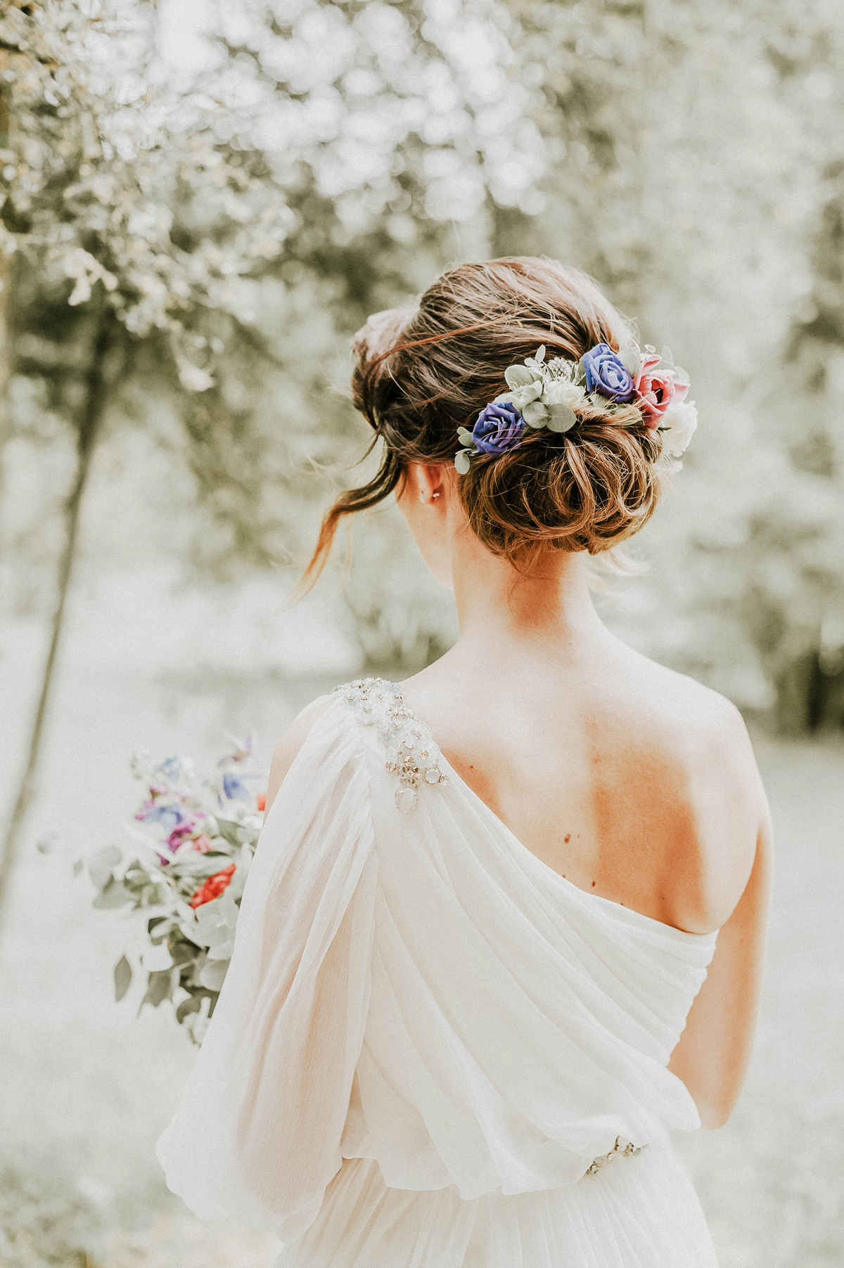 Chignon bas pour un mariage