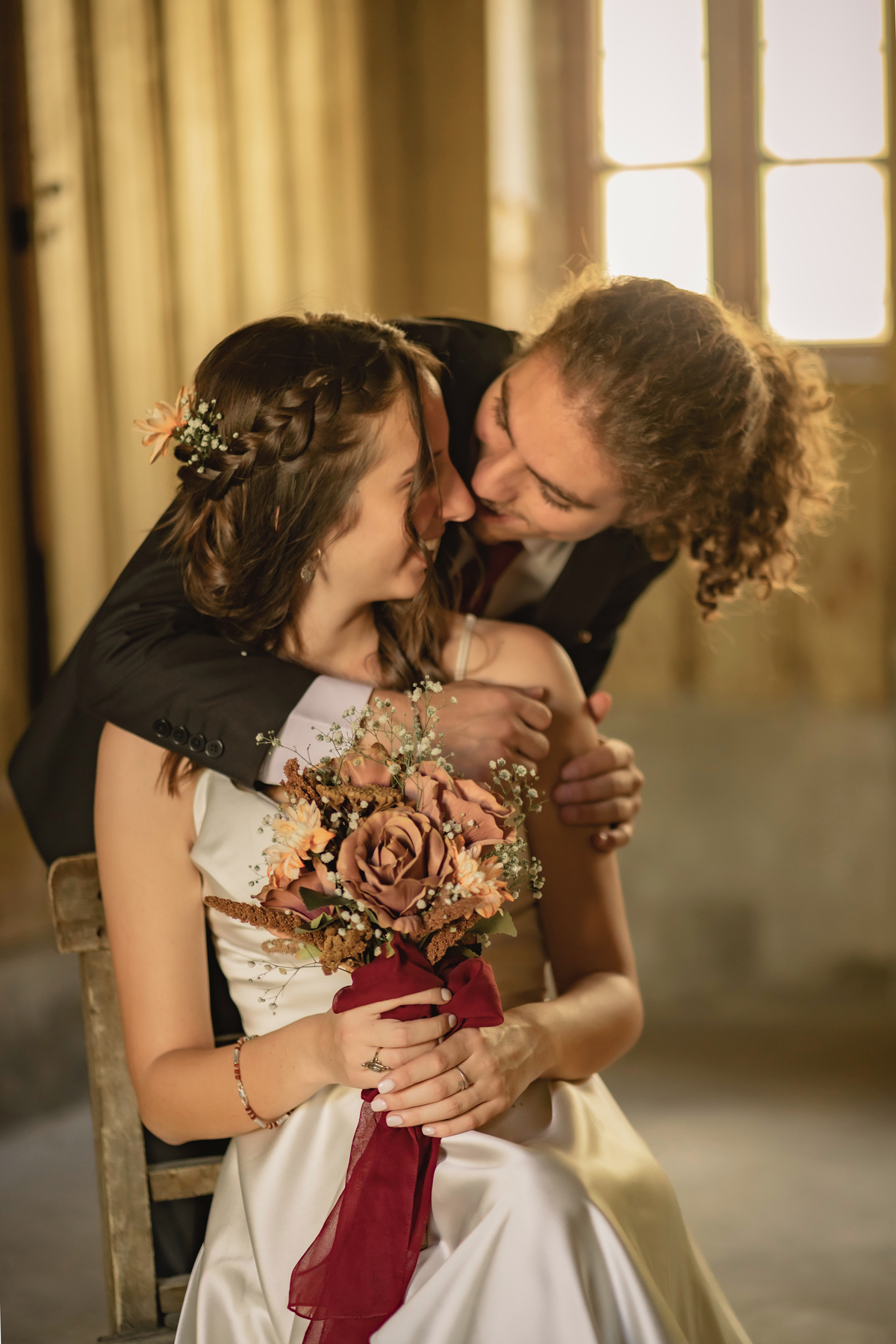 Coiffure cheveux courts pour un mariage