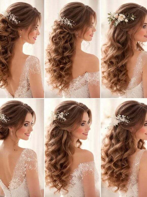 Coiffure de mariée avec des boucles : 10 inspirations pour un look romantique découvrez 10 inspirations de coiffures de mariée avec des boucles pour un look romantique et élégant le jour de votre mariage.
