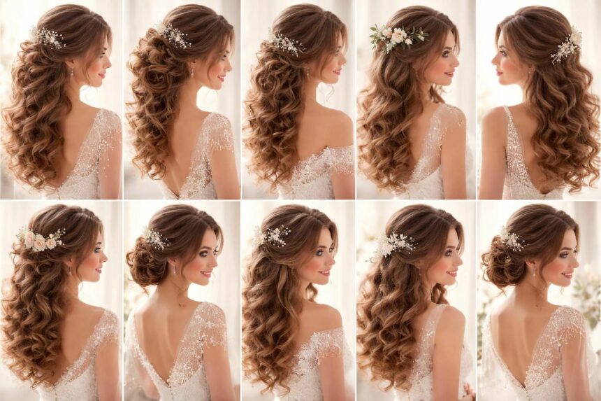 Coiffure de mariée avec des boucles : 10 inspirations pour un look romantique découvrez 10 inspirations de coiffures de mariée avec des boucles pour un look romantique et élégant le jour de votre mariage.