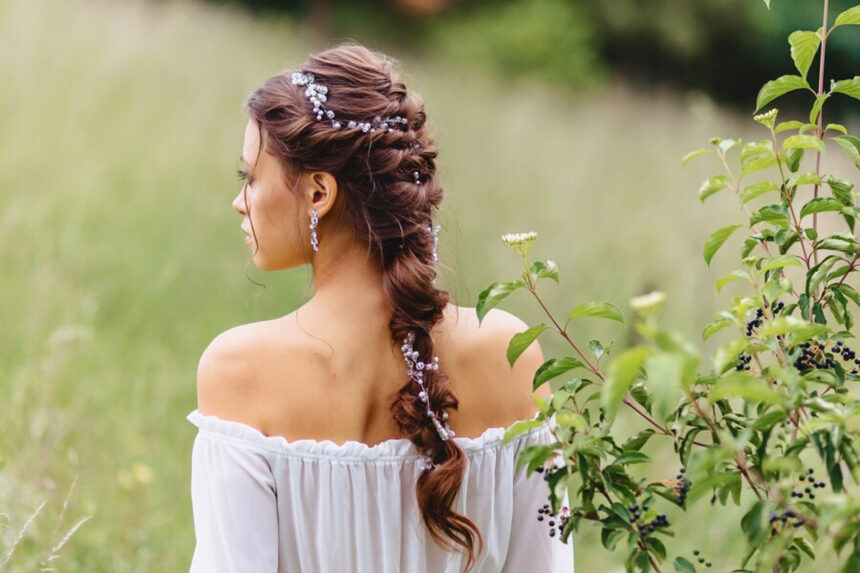 Coiffure mariée bohème