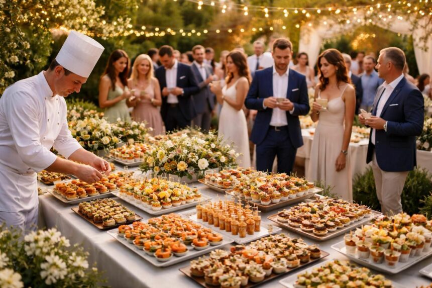 Comment choisir un traiteur de mariage pour apéritif dînatoire de 50 personnes ? découvrez nos conseils pratiques pour choisir le traiteur idéal pour un apéritif dînatoire de mariage de 50 personnes, alliant qualité, budget et originalité.