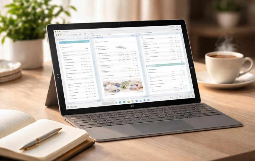 Contrats, factures, devis : dossier mariage complet sur tablette Windows Surface organisez votre mariage facilement avec un dossier complet sur tablette windows surface : contrats, factures, devis et bien plus pour gérer tous les aspects de votre événement.