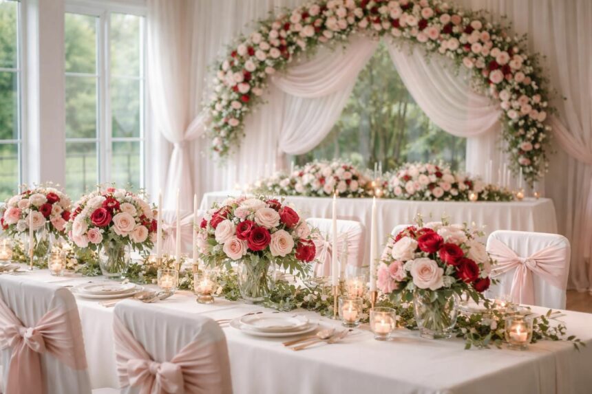 Décoration et thèmes pour une noce de rose élégante découvrez des idées de décoration raffinée et des thèmes élégants pour une noce de rose inoubliable.