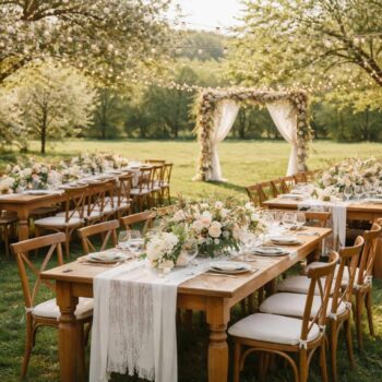 Découvrez comment créer un décor de mariage champêtre et chic pour une journée inoubliable apprenez à réaliser un décor de mariage champêtre et chic pour une journée mémorable alliant élégance naturelle et ambiance chaleureuse.