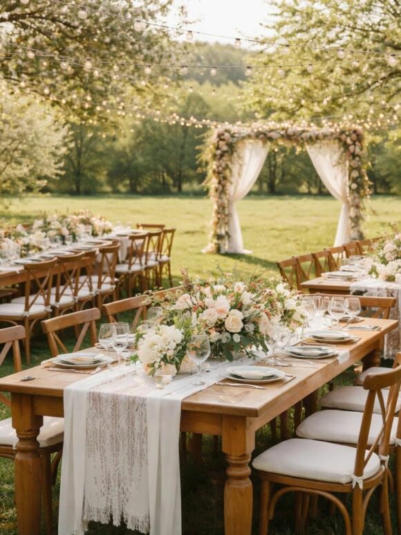 Découvrez comment créer un décor de mariage champêtre et chic pour une journée inoubliable apprenez à réaliser un décor de mariage champêtre et chic pour une journée mémorable alliant élégance naturelle et ambiance chaleureuse.