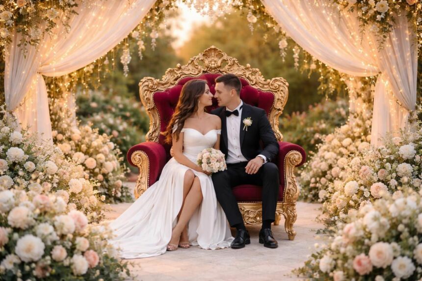 Découvrez comment la location de trône pour un mariage peut transformer votre cérémonie en un conte de fées découvrez comment la location de trône pour votre mariage peut sublimer votre cérémonie et lui donner une ambiance de conte de fées inoubliable.