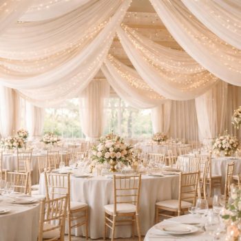 Découvrez comment les tentures au plafond pour un mariage peuvent transformer votre salle découvrez comment les tentures au plafond peuvent métamorphoser votre salle de mariage en un lieu élégant et magique, créant une ambiance chaleureuse et inoubliable pour votre grand jour.