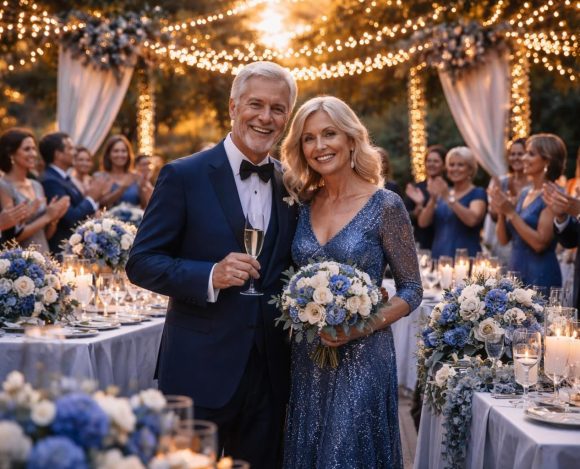 Découvrez l'image des noces de saphir à travers une célébration inoubliable plongez dans la magie des noces de saphir et vivez une célébration inoubliable pleine d'émotion et de souvenirs précieux.