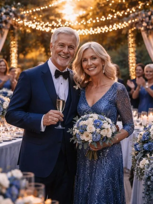 Découvrez l'image des noces de saphir à travers une célébration inoubliable plongez dans la magie des noces de saphir et vivez une célébration inoubliable pleine d'émotion et de souvenirs précieux.