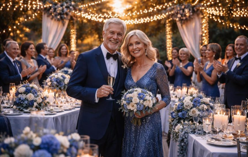 Découvrez l'image des noces de saphir à travers une célébration inoubliable plongez dans la magie des noces de saphir et vivez une célébration inoubliable pleine d'émotion et de souvenirs précieux.