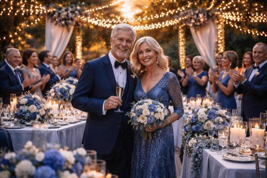 Découvrez l'image des noces de saphir à travers une célébration inoubliable plongez dans la magie des noces de saphir et vivez une célébration inoubliable pleine d'émotion et de souvenirs précieux.