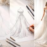 apprenez à dessiner une robe de mariée grâce à ce guide détaillé étape par étape, idéal pour les débutants et les passionnés de mode.