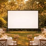 découvrez notre écran de projection idéal pour afficher un plan de table lisible par tous vos invités lors de votre mariage, pour une organisation parfaite et un accès facile à l'information.