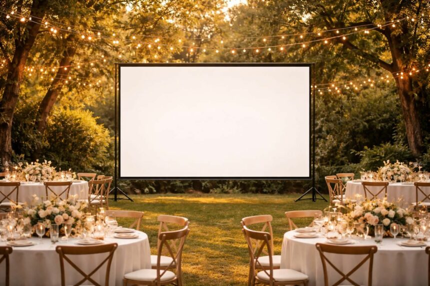 Écran de projection pour avoir un plan de table lisible par tous pendant le mariage découvrez notre écran de projection idéal pour afficher un plan de table lisible par tous vos invités lors de votre mariage, pour une organisation parfaite et un accès facile à l'information.