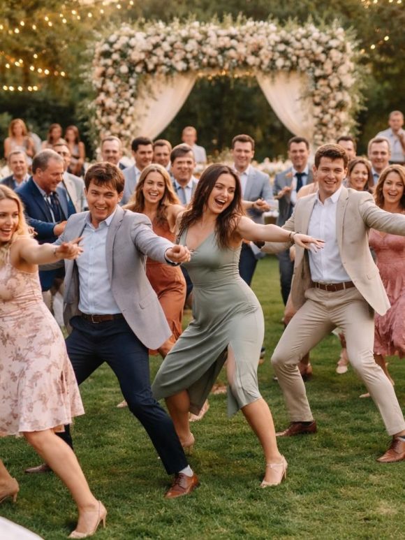 découvrez ce flash mob surprenant qui a animé ce mariage, créant des moments de joie et d'émotion inoubliables pour les mariés et leurs invités.