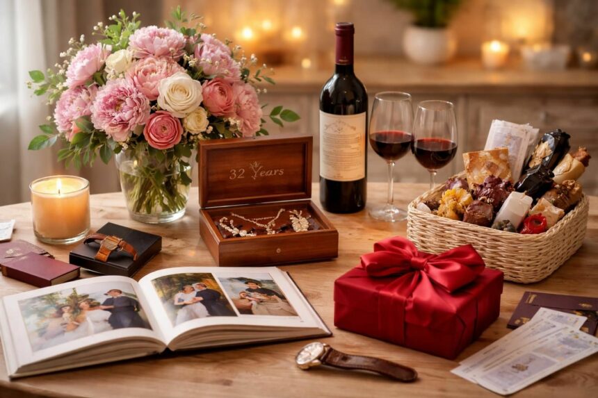 Idée cadeau pour 32 ans de mariage : 10 inspirations romantiques à explorer découvrez 10 idées cadeaux romantiques et originales pour célébrer vos 32 ans de mariage et surprendre votre moitié avec amour et finesse.