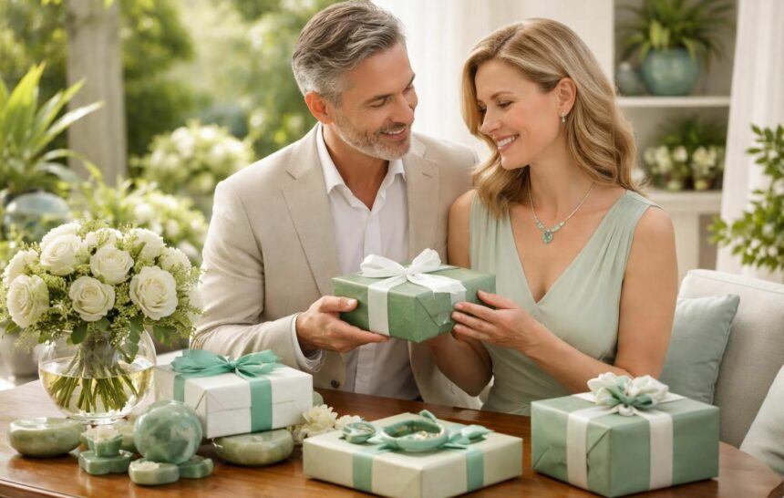 Idées cadeaux et symbolique des 26 ans de mariage, les noces de jade découvrez des idées cadeaux originales et la symbolique des 26 ans de mariage, appelés noces de jade, pour célébrer cet anniversaire unique avec élégance et émotion.