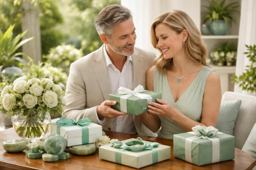 Idées cadeaux et symbolique des 26 ans de mariage, les noces de jade découvrez des idées cadeaux originales et la symbolique des 26 ans de mariage, appelés noces de jade, pour célébrer cet anniversaire unique avec élégance et émotion.