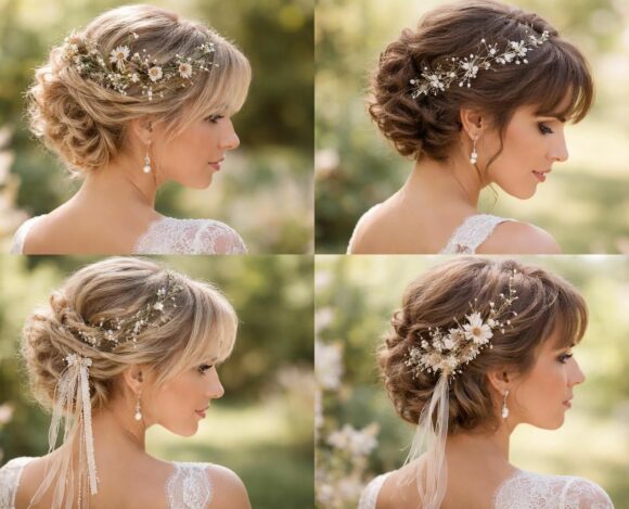 Idées de coiffures bohèmes pour cheveux courts de mariée découvrez nos idées de coiffures bohèmes élégantes et romantiques pour sublimer les cheveux courts de la mariée le jour j.