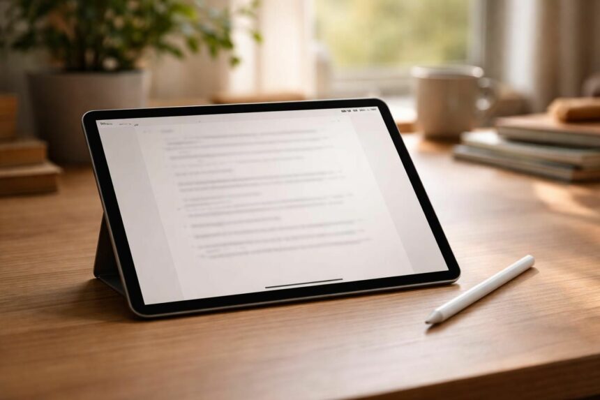 Le texte des vœux de mariage peaufiné sur iPad Air jusqu’au dernier mot découvrez comment peaufiner le texte de vos vœux de mariage sur ipad air, mot par mot, pour un message parfaitement personnalisé et émouvant.