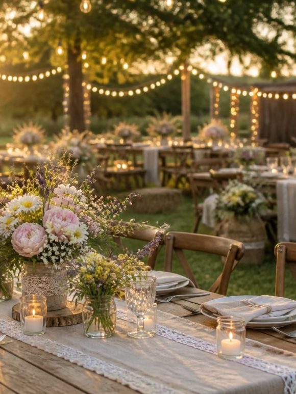 découvrez des images de décoration de mariage champêtre pour inspirer votre grand jour avec un style naturel et romantique.