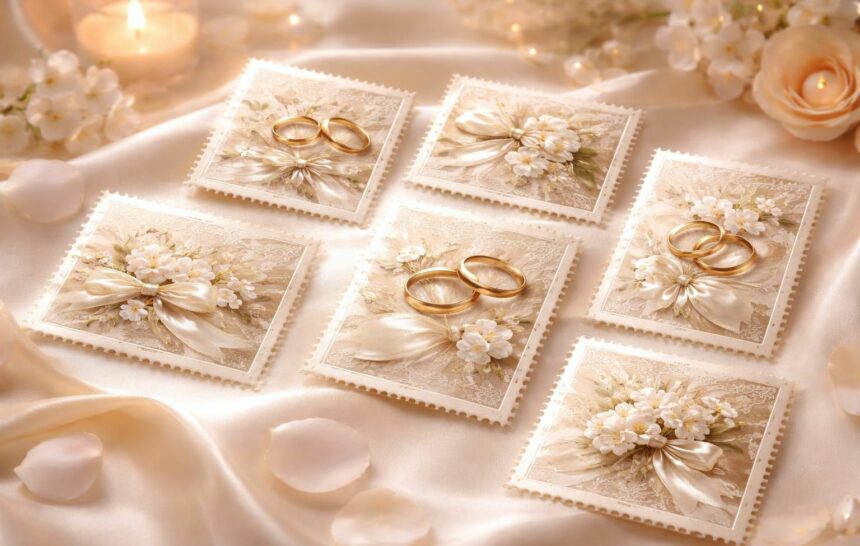 Les meilleurs timbres-poste personnalisés pour un mariage inoubliable découvrez nos timbres-poste personnalisés uniques pour rendre votre mariage inoubliable. ajoutez une touche d'élégance et de charme à vos invitations avec des designs sur mesure.
