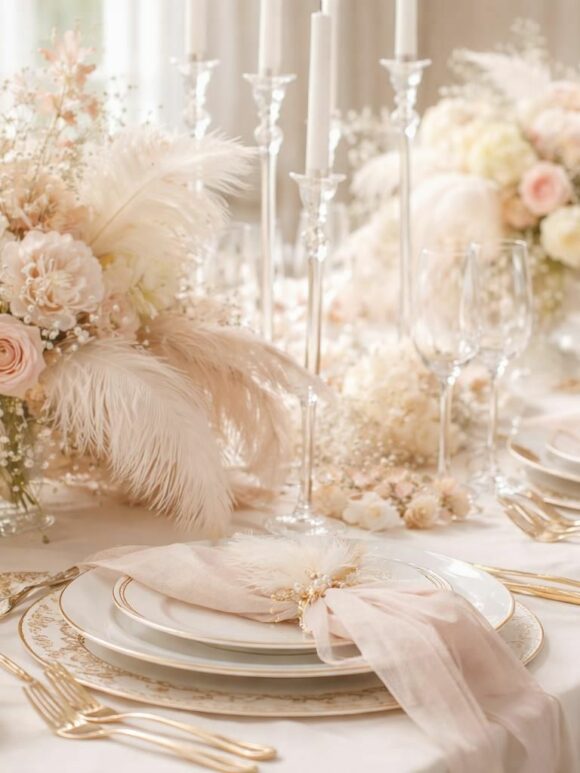 Les plumes pour déco de table de mariage : une touche d'élégance indispensable découvrez comment les plumes apportent une touche d'élégance indispensable à la décoration de votre table de mariage, pour un charme unique et raffiné.