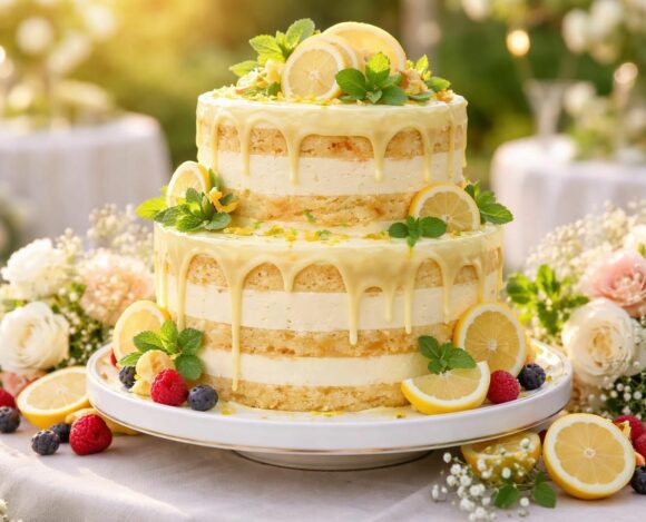 Les secrets d'un wedding cake au citron inoubliable découvrez les secrets pour réaliser un wedding cake au citron inoubliable, alliant saveurs fraîches et élégance pour un dessert de mariage parfait.