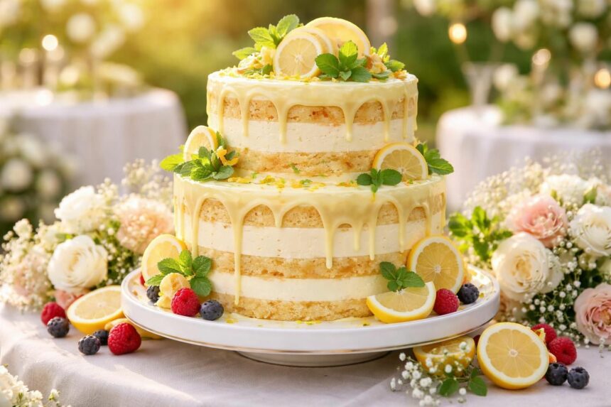 Les secrets d'un wedding cake au citron inoubliable découvrez les secrets pour réaliser un wedding cake au citron inoubliable, alliant saveurs fraîches et élégance pour un dessert de mariage parfait.