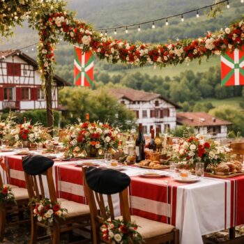 Mariage basque : inspirations déco, couleurs et traditions découvrez des idées déco, les couleurs typiques et les traditions authentiques pour un mariage basque inoubliable et plein de charme.