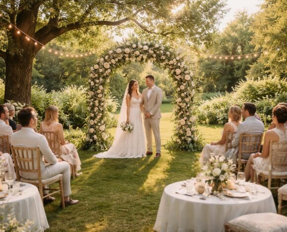 Mariage en plein air sous le thème intime de la garden-party découvrez comment organiser un mariage en plein air sous le thème intime de la garden-party, pour une célébration élégante et conviviale au cœur de la nature.