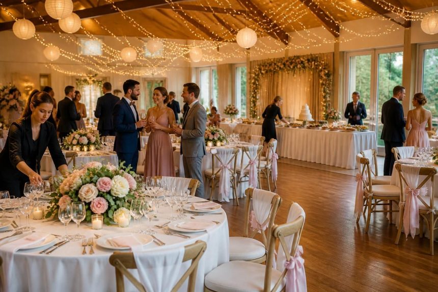 Organisation d'un mariage d'un une salle des fêtes découvrez comment organiser un mariage réussi dans une salle des fêtes, avec des conseils pratiques pour la décoration, la logistique et l'animation afin de vivre un jour inoubliable.