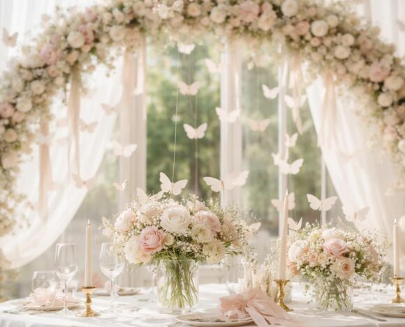 Papillon en papier pour un mariage : des idées créatives pour une décoration élégante découvrez des idées créatives de papillons en papier pour une décoration de mariage élégante et raffinée. apportez une touche délicate et originale à votre célébration.