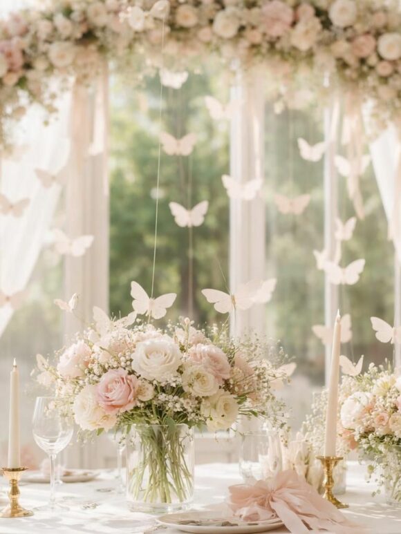 Papillon en papier pour un mariage : des idées créatives pour une décoration élégante découvrez des idées créatives de papillons en papier pour une décoration de mariage élégante et raffinée. apportez une touche délicate et originale à votre célébration.