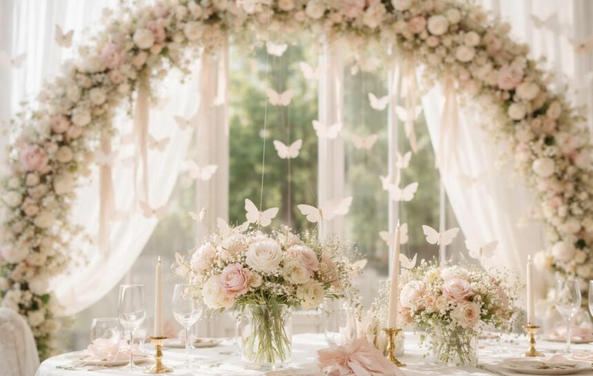 Papillon en papier pour un mariage : des idées créatives pour une décoration élégante découvrez des idées créatives de papillons en papier pour une décoration de mariage élégante et raffinée. apportez une touche délicate et originale à votre célébration.