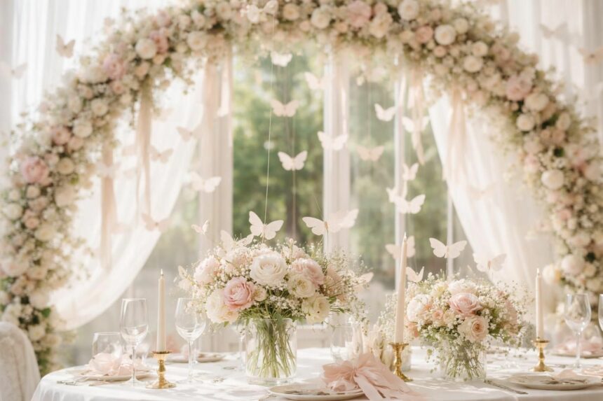 Papillon en papier pour un mariage : des idées créatives pour une décoration élégante découvrez des idées créatives de papillons en papier pour une décoration de mariage élégante et raffinée. apportez une touche délicate et originale à votre célébration.