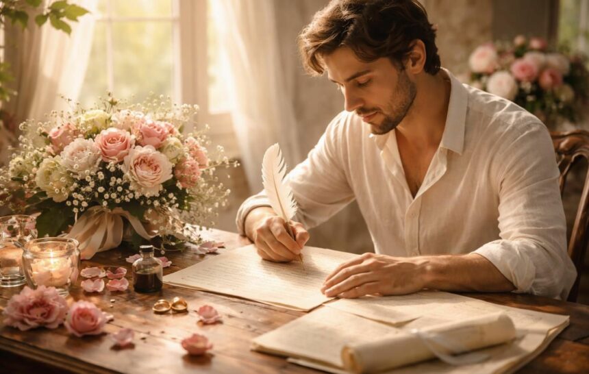 Poème d’amour pour un mariage : comment écrire des vers inoubliables découvrez comment écrire des poèmes d'amour inoubliables pour un mariage et créez des vers touchants qui rendront ce moment unique et mémorable.