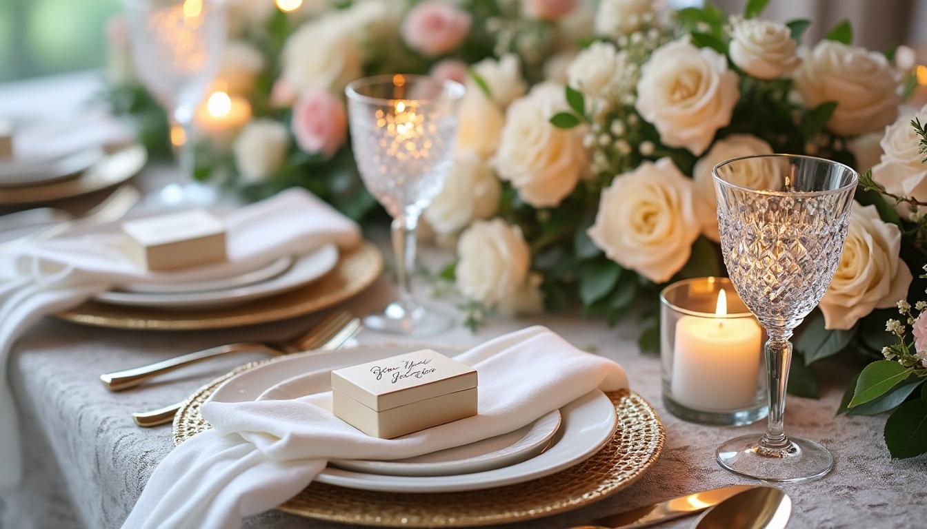 découvrez des idées inspirantes pour choisir le cadeau parfait à offrir à vos invités de mariage. de l'originalité à la personnalisation, explorez des suggestions qui feront plaisir à vos proches tout en ajoutant une touche mémorable à votre journée festive.