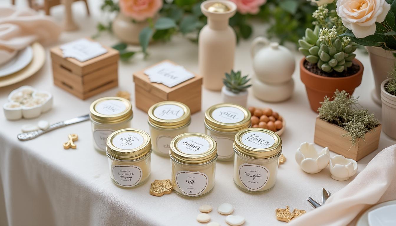 découvrez des idées créatives et inspirantes pour choisir le cadeau idéal à offrir aux invités de votre mariage. offrez un souvenir mémorable qui ravira vos proches et reflète votre style unique. laissez-vous guider par nos suggestions originales et personnalisées pour faire de ce moment une véritable célébration.