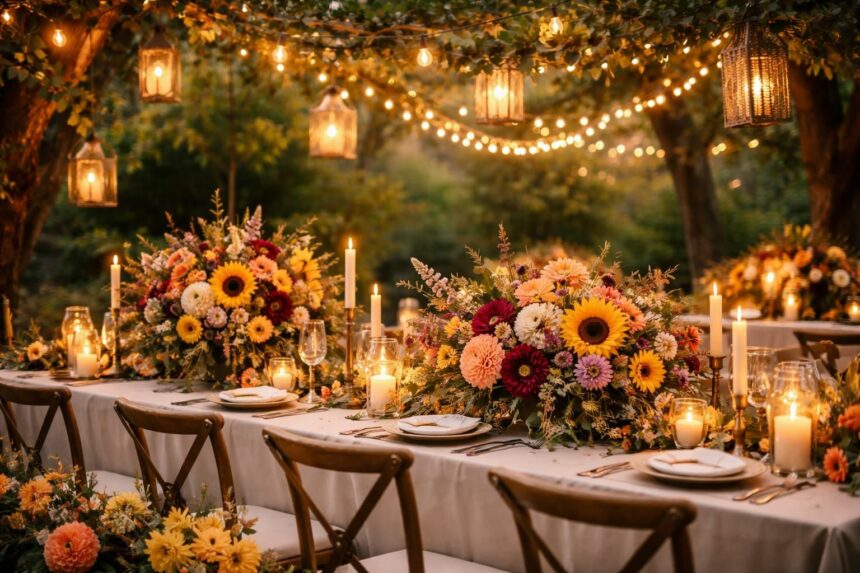 Quelle fleur en septembre pour une déco de mariage : luminaires et romantisme au rendez-vous découvrez quelles fleurs choisir en septembre pour une décoration de mariage alliant luminaires et romantisme, afin de créer une ambiance chaleureuse et élégante.