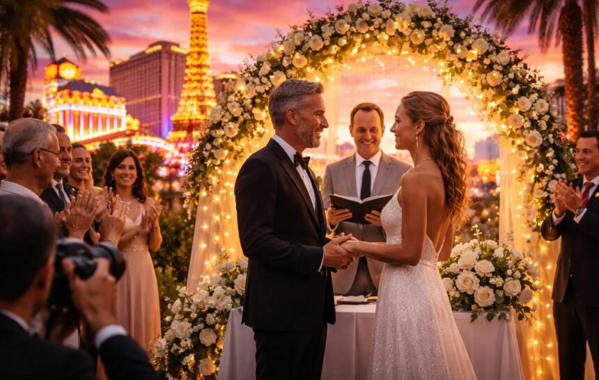 Se remarier à Las Vegas : un guide pour une cérémonie inoubliable découvrez notre guide complet pour se remarier à las vegas et organiser une cérémonie inoubliable, pleine de magie et d'émotions dans la ville des mariages.